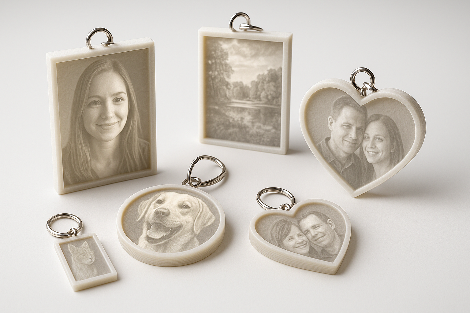 3d printed lithopane keychains