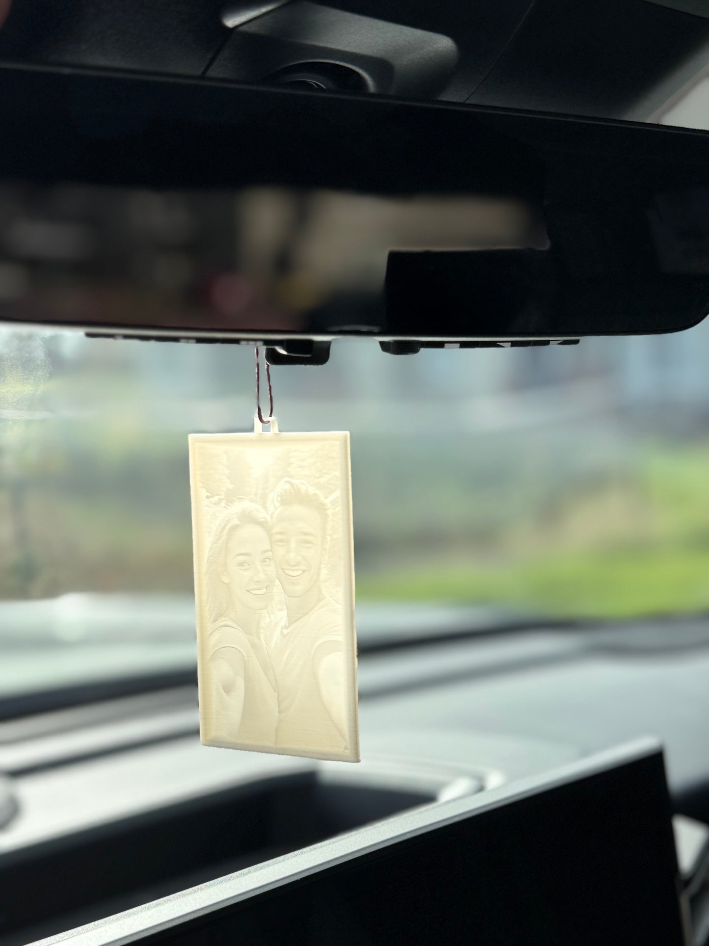 Drive-With-Memories Mirror Ornament